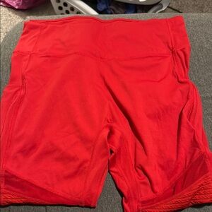 Fabletics Red Leggings Sleek Athletic Style